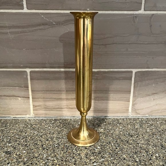 Hallmark Other - Vtg. Hallmark thin brass bud vase